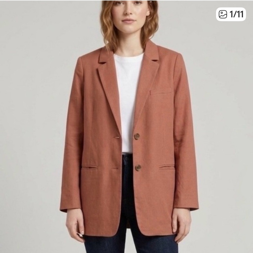 Everlane Oversized Blazer in Terracotta Rust
